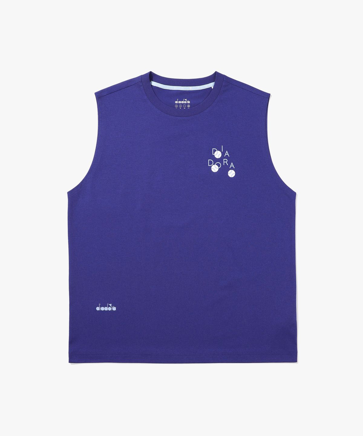 디아도라(diadora) AIRTEX 테니스 볼 그래픽 슬리브리스 BLUE