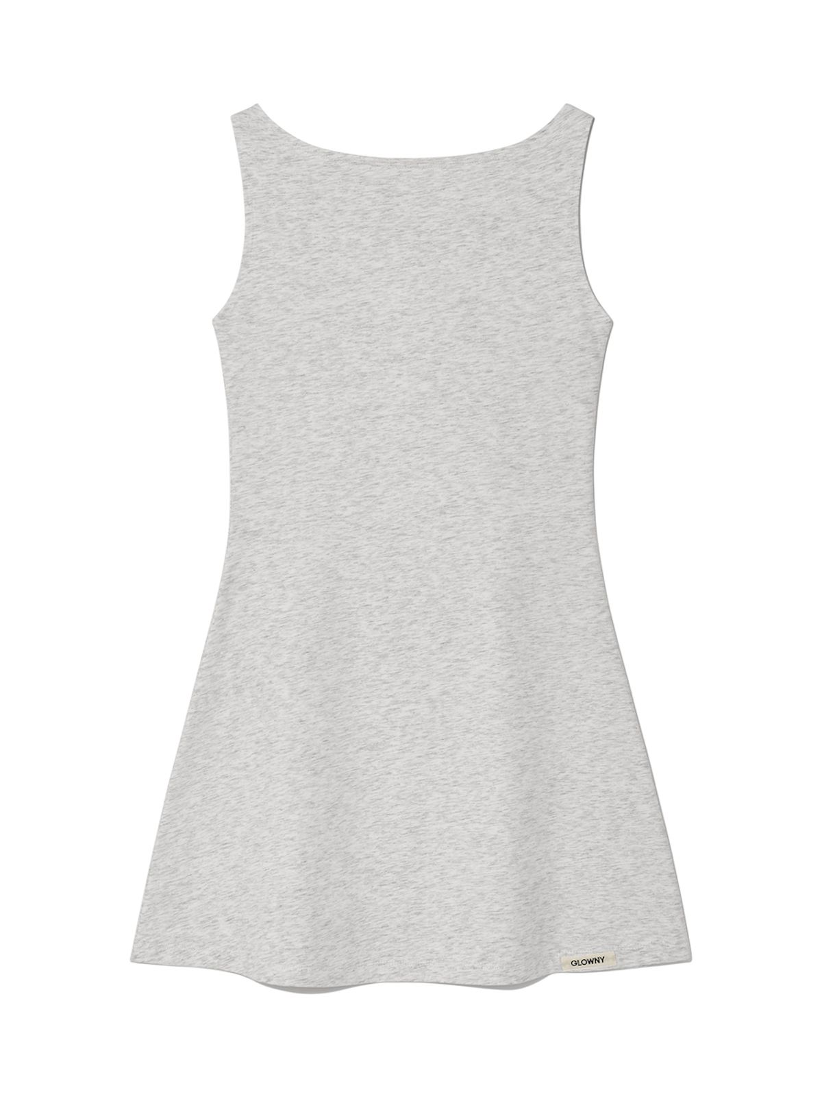 글로니(GLOWNY) GIRLFRIEND SLEEVELESS MINI DRESS (GRAY)