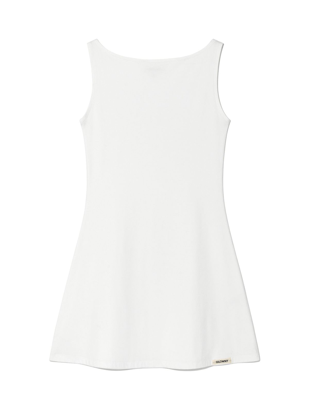 글로니(GLOWNY) GIRLFRIEND SLEEVELESS MINI DRESS (WHITE)