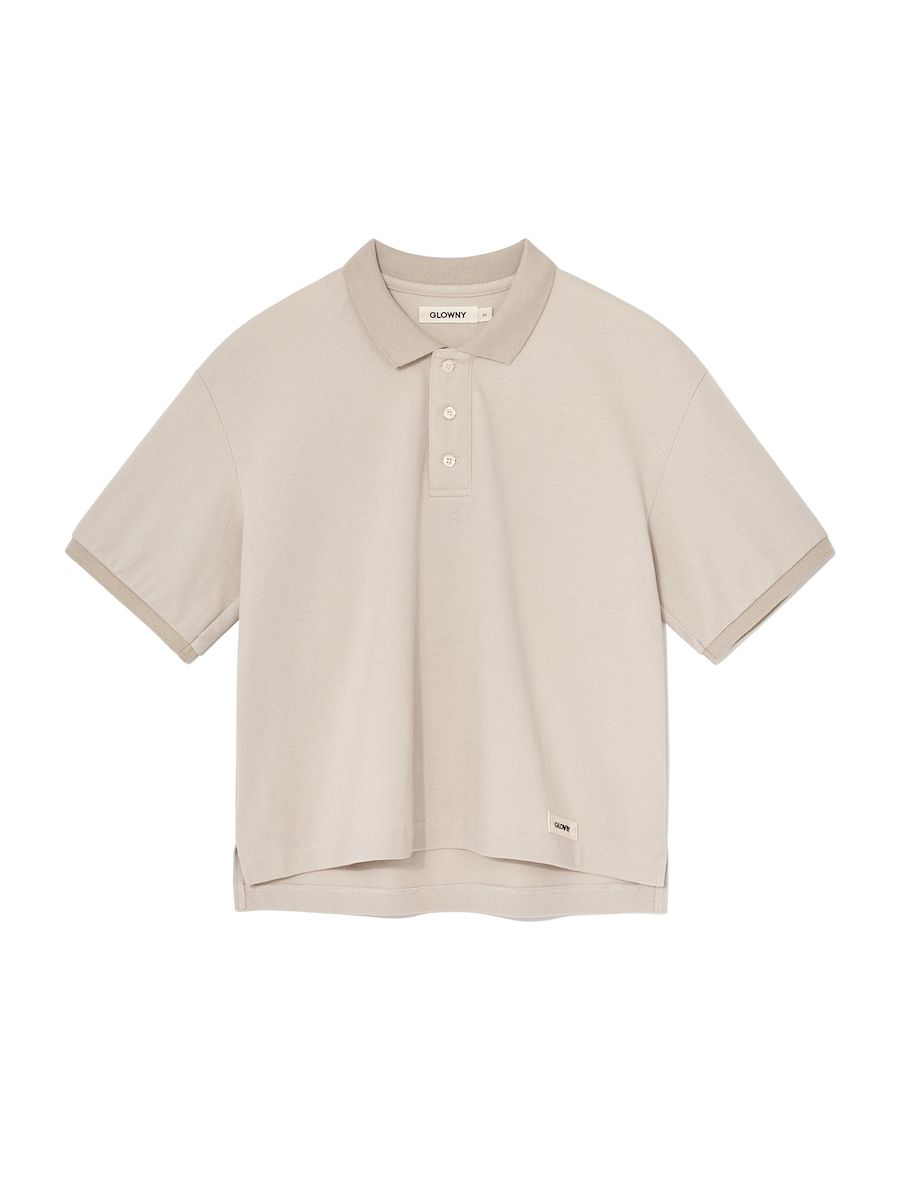 MUSINSA | GLOWNY HERITAGE POLO SHIRT (ECRU)