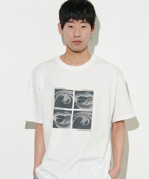 아이즈 앤 마우스 반팔티셔츠(화이트)