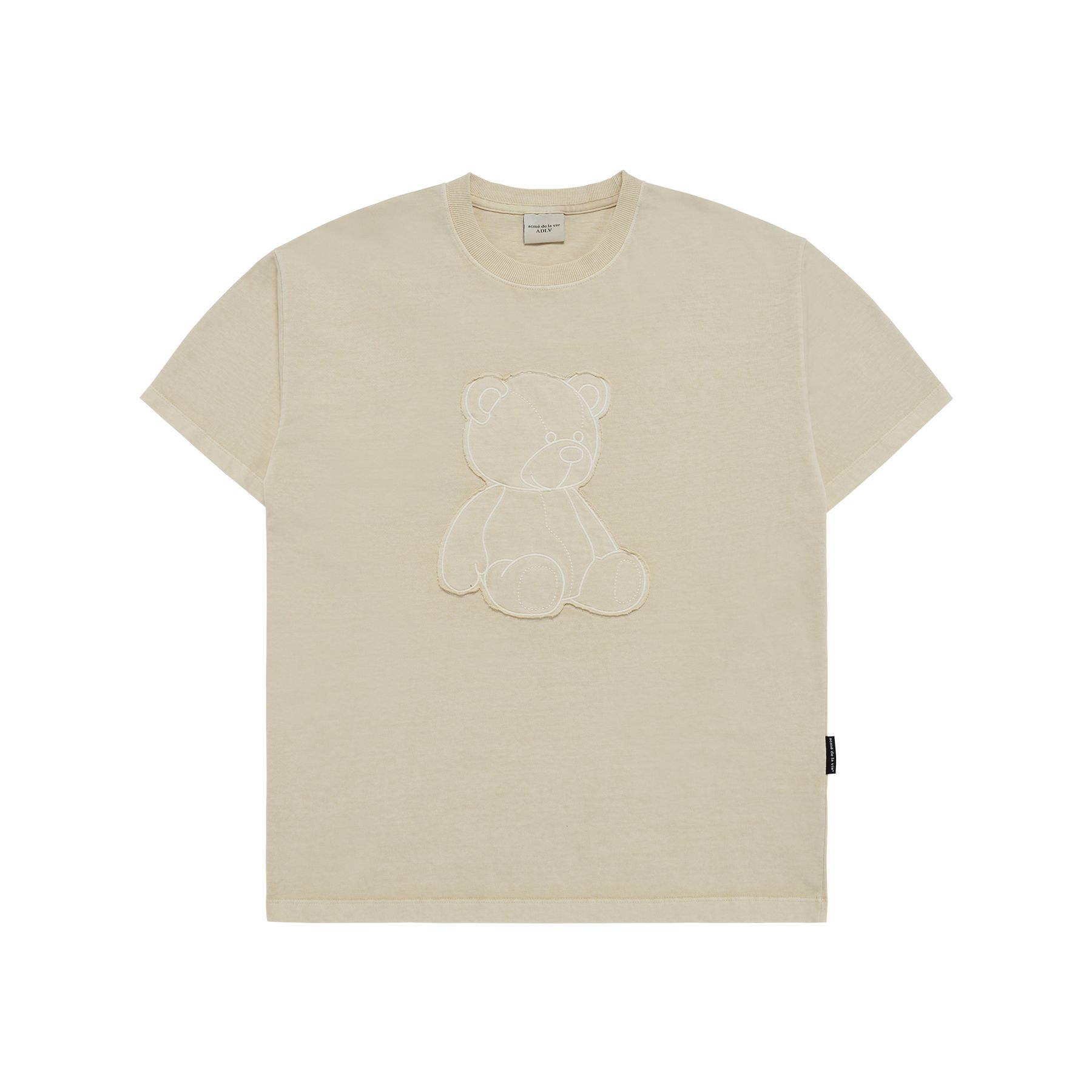 Tシャツ・カットソー ADLV BEAR APPLIQUE PIGMENT WASHING SHORT SLEEVE T-SHIRT MUSINSA | acmé de la vie BEAR APPLIQUE PIGMENT WASHING SHORT