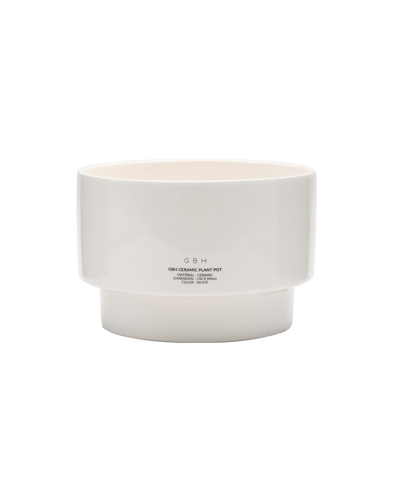 CERAMIC PLANT POT WHITE 세라믹 화분