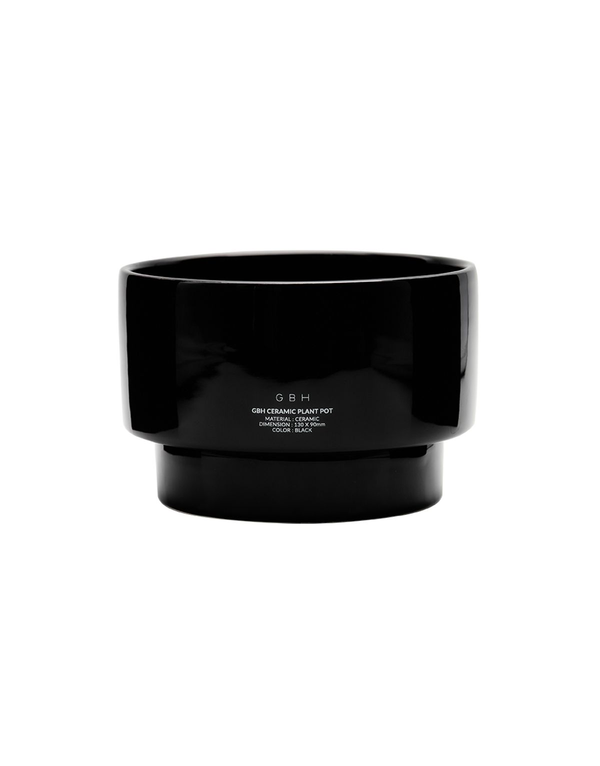 지비에이치 홈(GBH HOME) CERAMIC PLANT POT BLACK 세라믹 화분