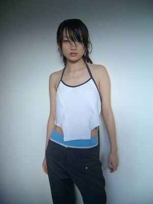 ASYMMETRIC STRAP BIKINI SLEEVELESS IN ECRU