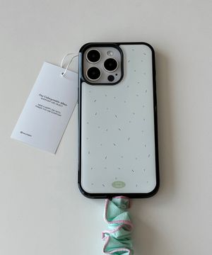 [아이폰17출시][+맥세이프][+갤럭시S26]White dot 에폭시 블랙 범퍼케이스