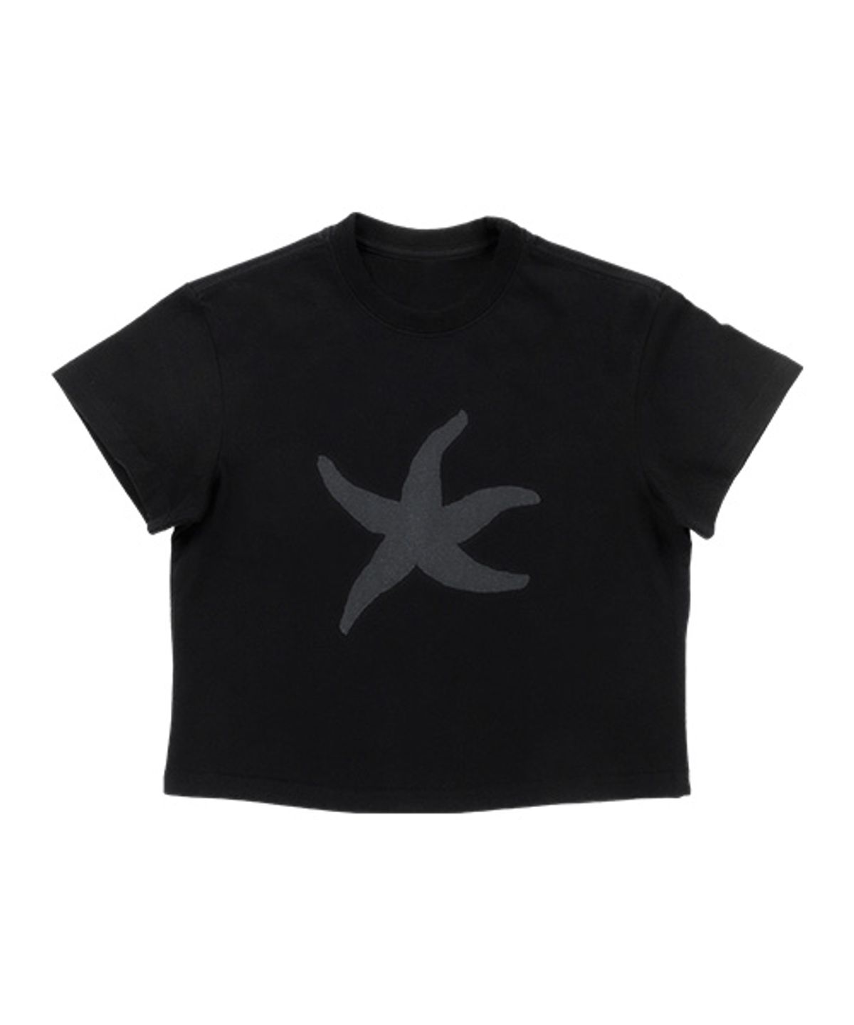 더콜디스트모먼트(THE COLDEST MOMENT) TCM starfish logo crop T (black)