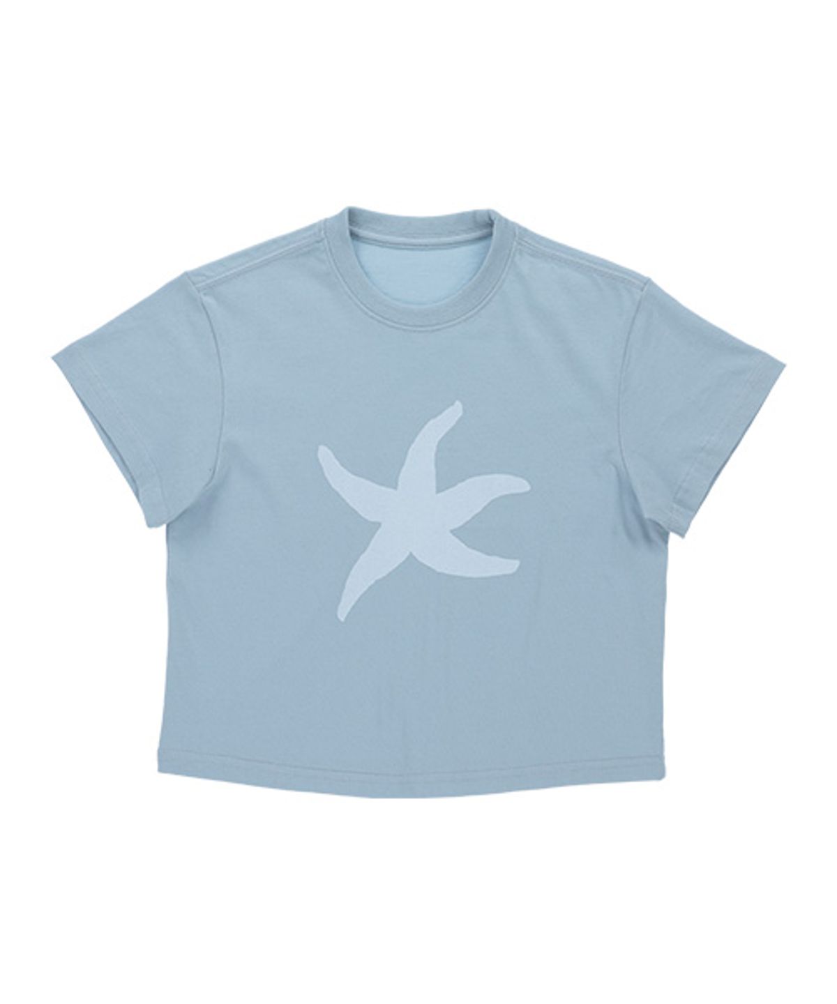 더콜디스트모먼트(THE COLDEST MOMENT) TCM starfish logo crop T (sky blue)