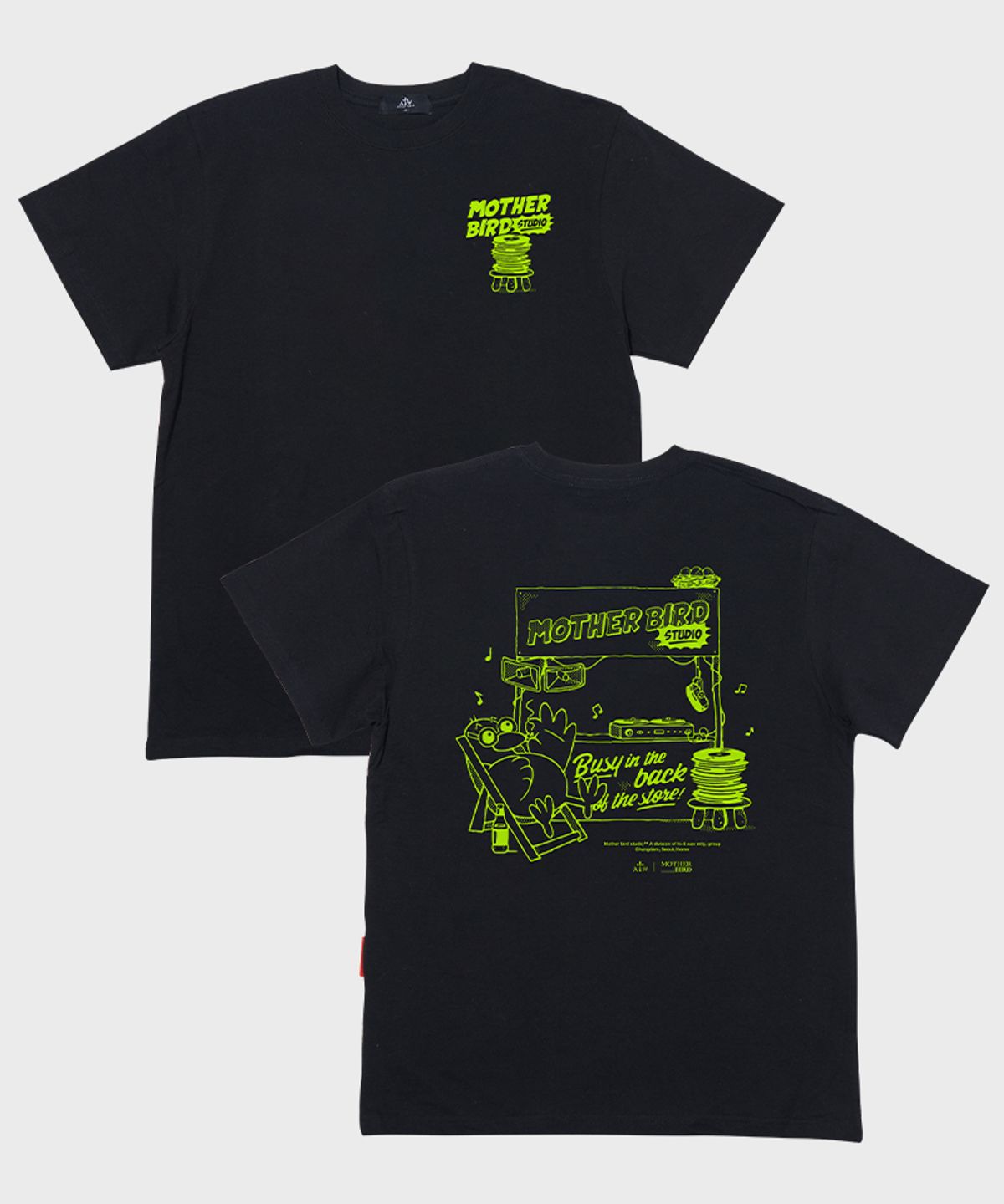 아티스트웨어(ARTISTWEAR) [ATW X 마더버드] 비지인더백 반팔티