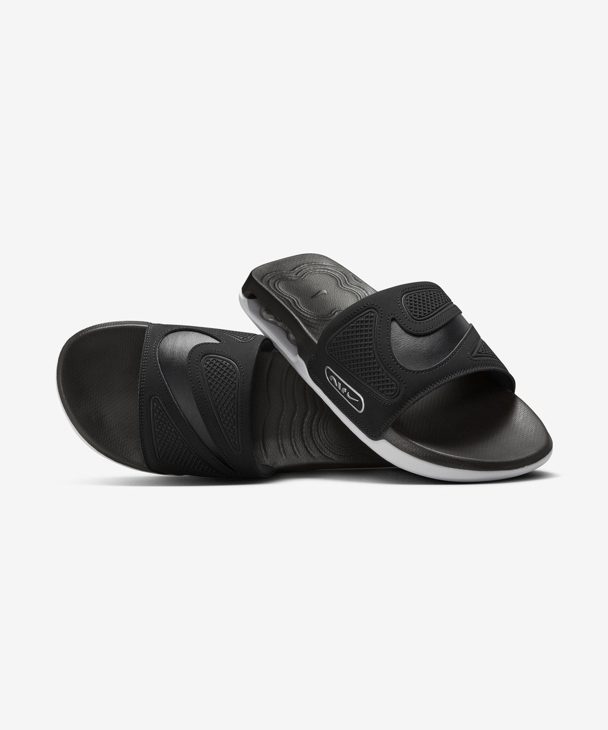 나이키(NIKE) 에어 맥스 시로 슬라이드 M - 블랙:메탈릭 실버:화이트 / DC1460-004