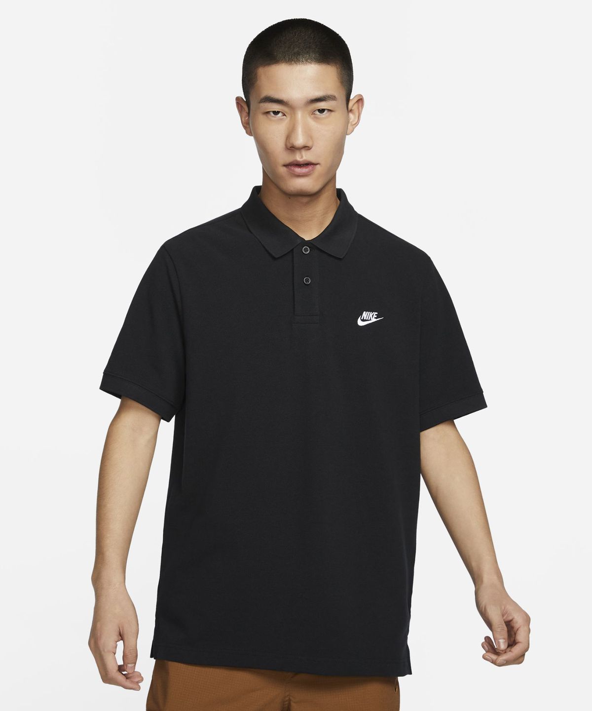 나이키(NIKE) 클럽 반소매 폴로셔츠 M - 블랙:화이트 / FN3895-010
