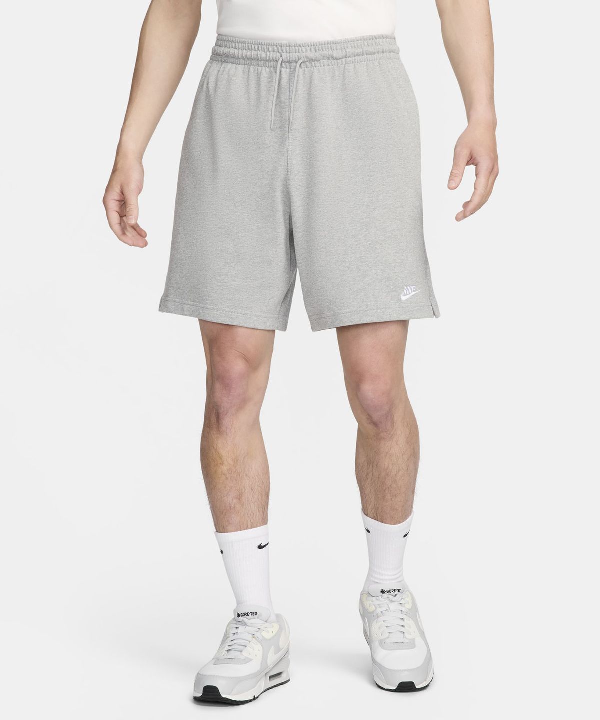 나이키(NIKE) 클럽 니트 쇼츠 M - 다크 그레이 헤더:화이트 / FQ4361-063