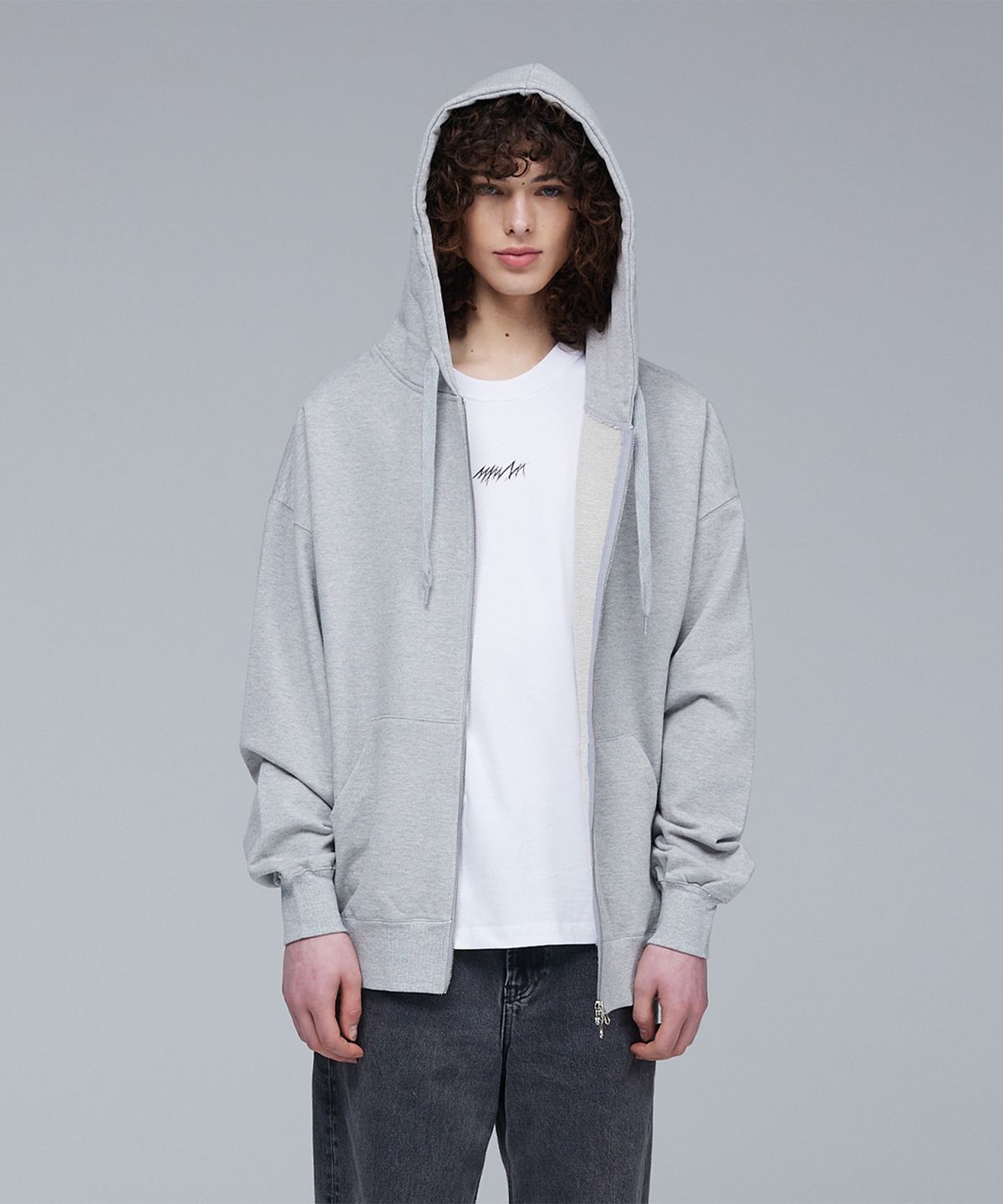 므아므(MMAM) [ESSENTIAL] 2Way hooded zip-up