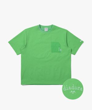 시어서커 반팔 티셔츠 GREEN