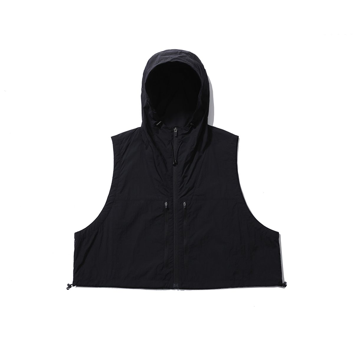 모이프(MOIF) [SS24] HOODED CROP VEST / BLACK