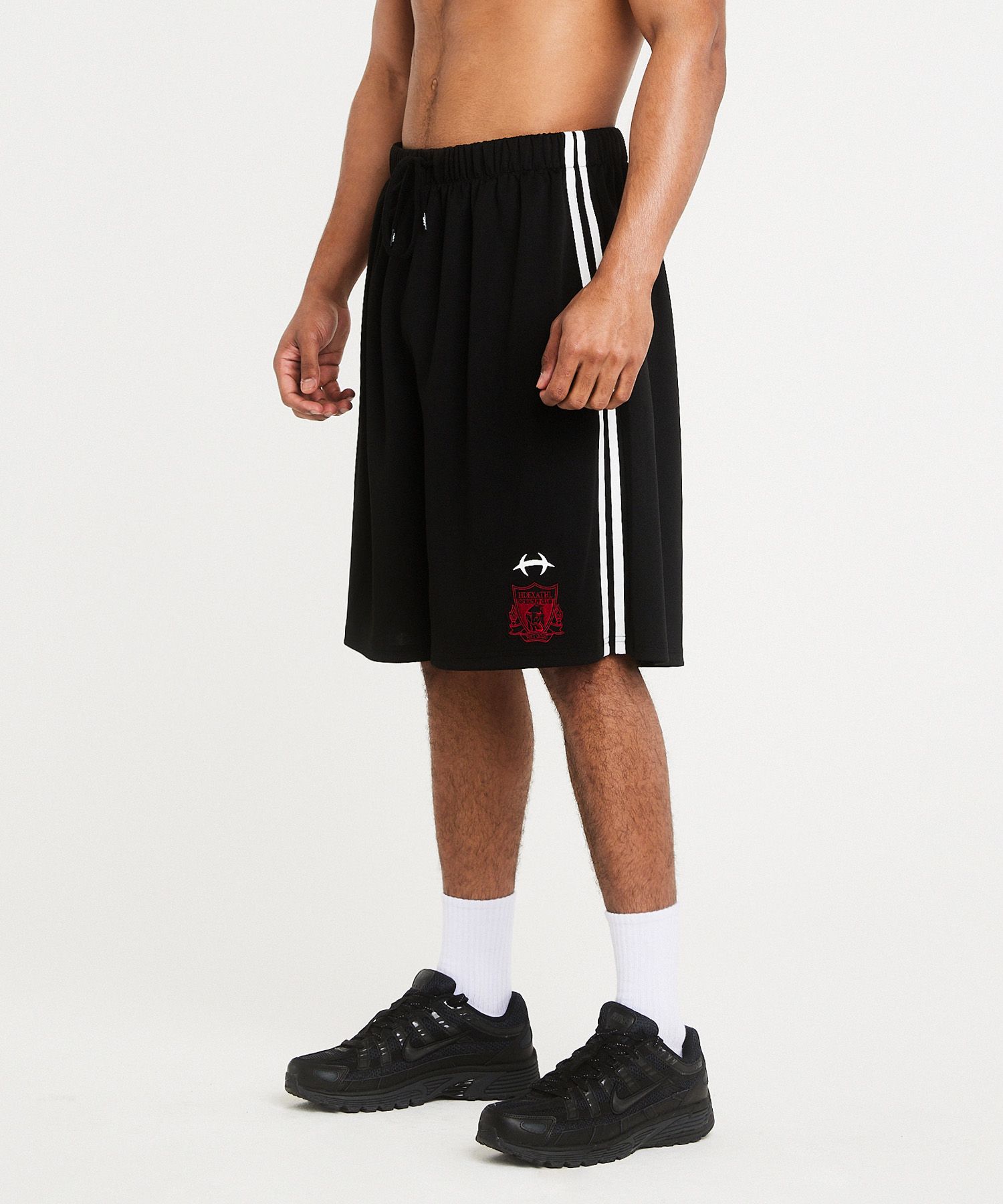 XG Mesh Shorts Mサイズ MUSINSA公式 | HDEX Binding Mash Track Shorts (Black)