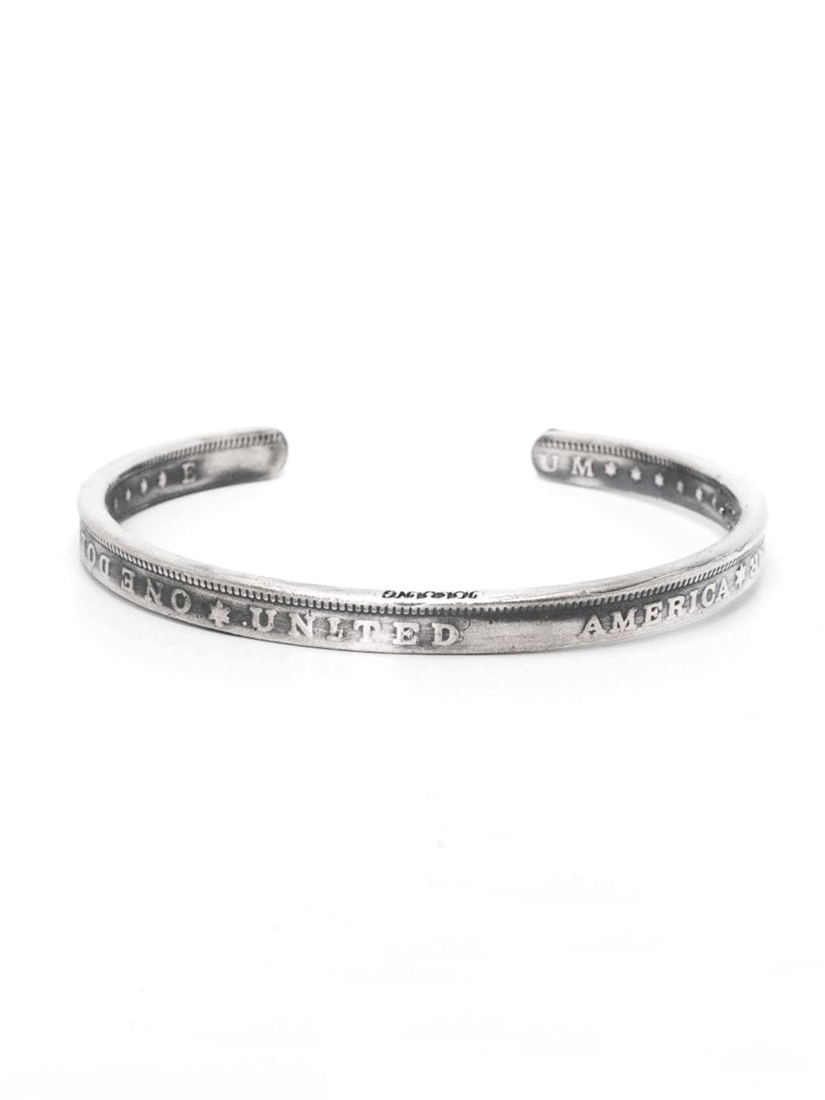 하랑(HARANG) HR 02B_Silver Letter Bangle Bracelet