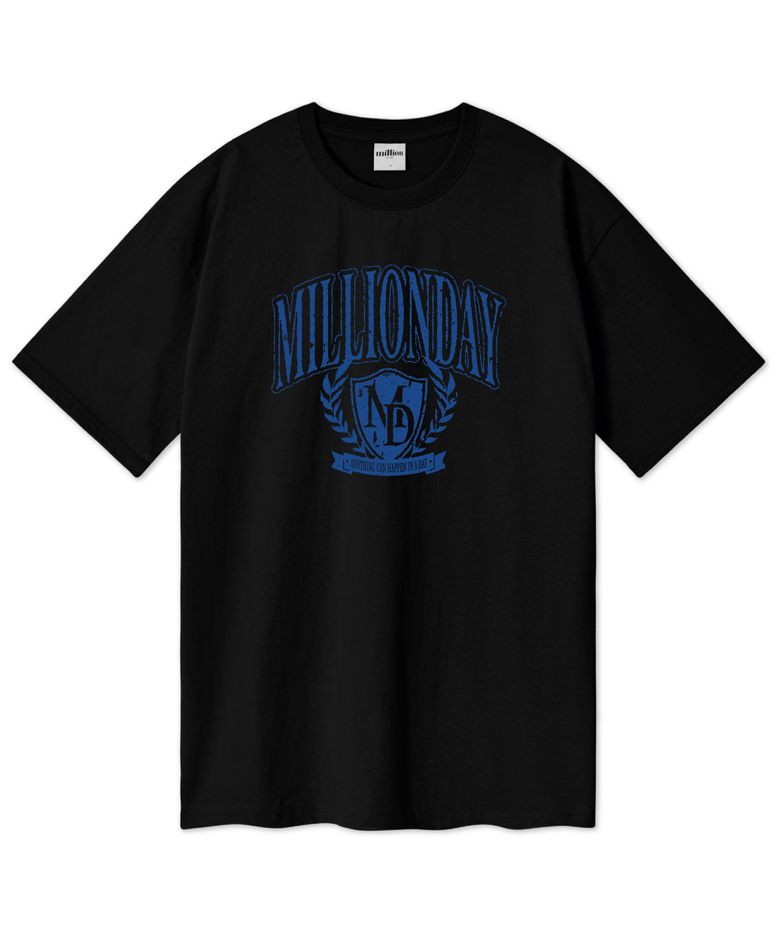 MILLION 아이비리그 오버핏 반팔티