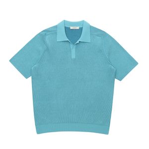 투톤 오픈 카라 래글런 풀오버 [블루]