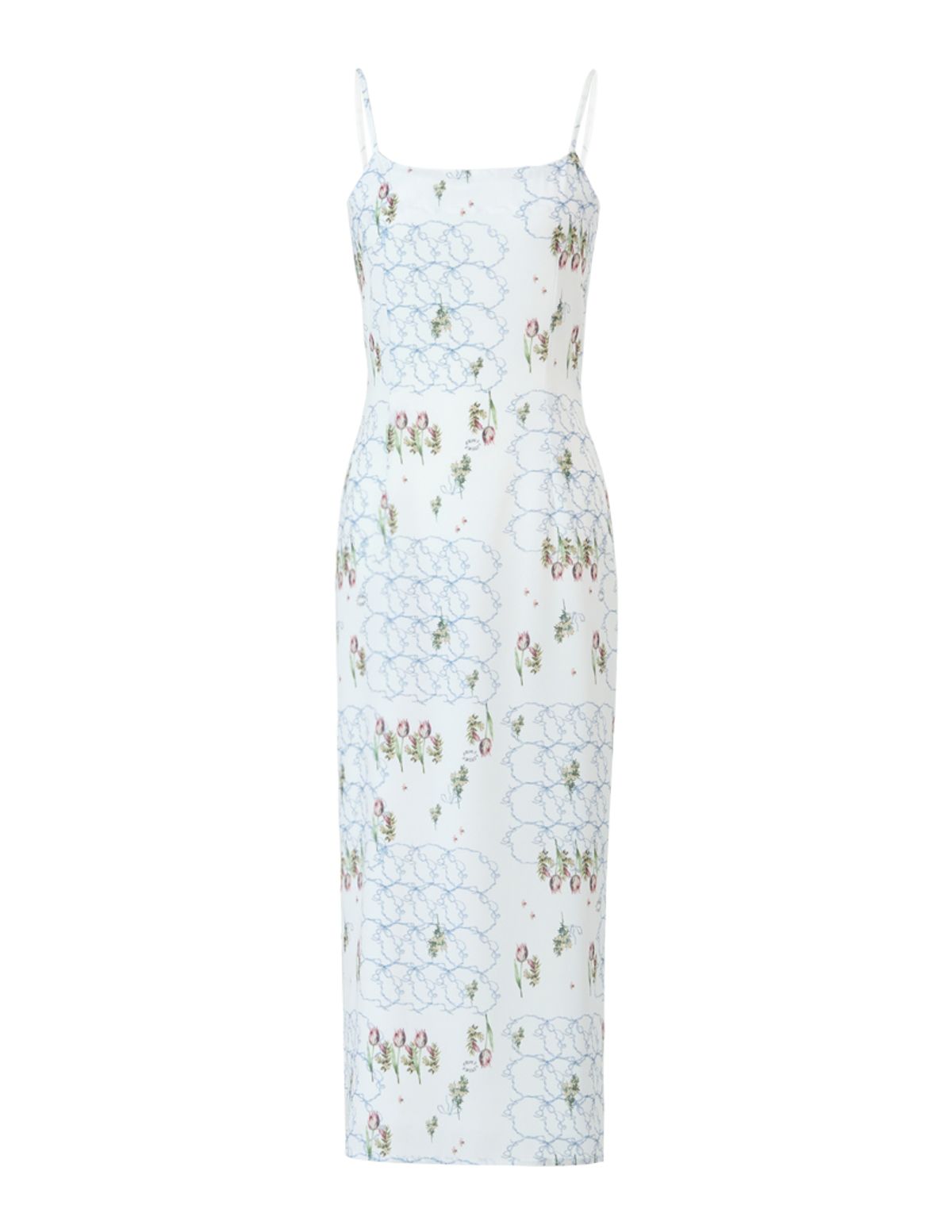신스레터스(SHINS LETTERS) Ribbon Tulip Dress