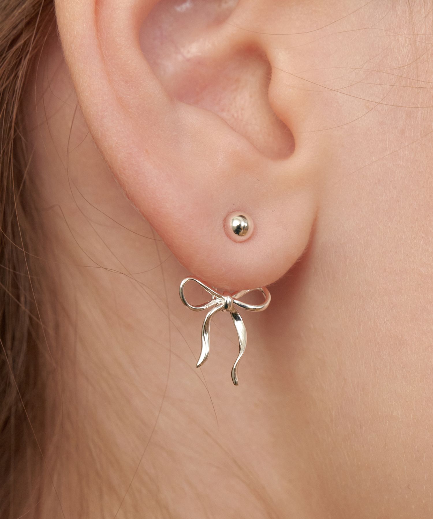 MUSINSA | TATIANA (Silver 925) French Ribbon Tie Ear Jacket