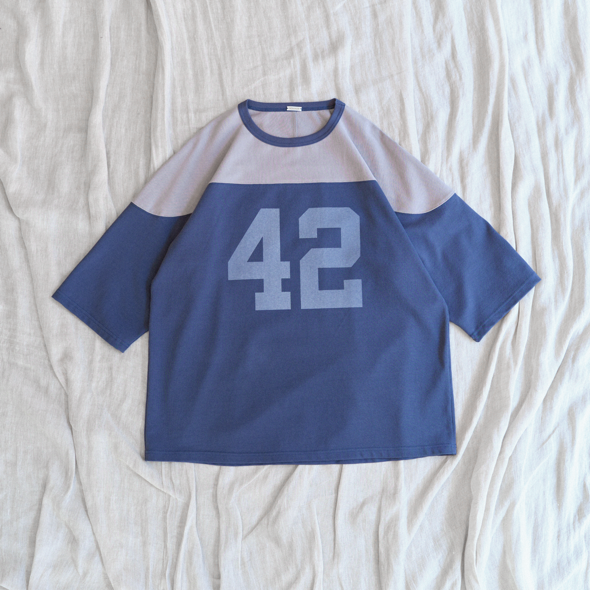 본로우(BONRROW) Football Tee_Blue