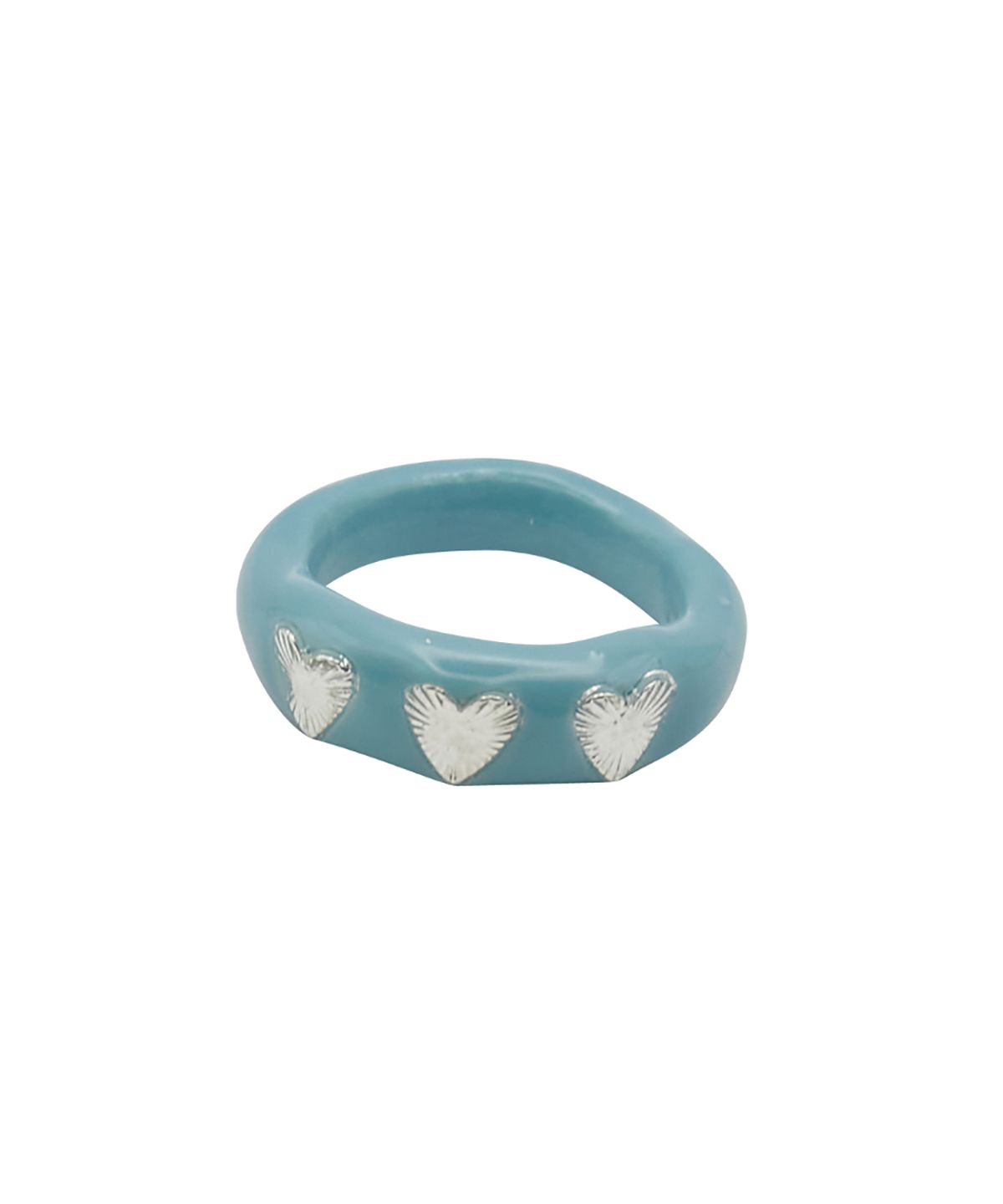 엔프프(NFF) shield heart ring-pale blue