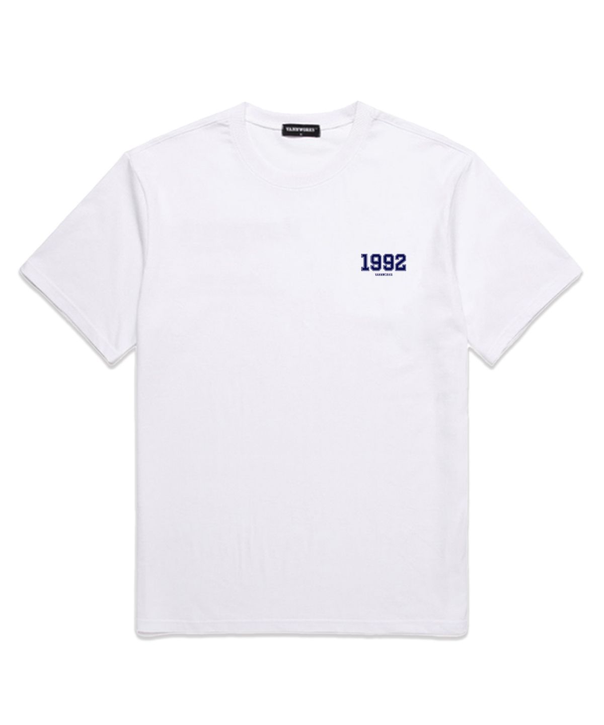밴웍스(VANNWORKS) MINI 1992 오버핏 반팔 티셔츠 (VS0101) 화이트/네이비