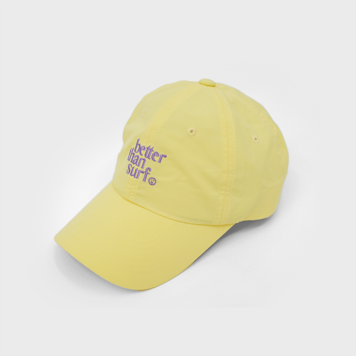 배러댄서프(BETTER THAN SURF) LOGO BEACH BALL CAP - LEMON 로고 비치 볼캡 - 레몬