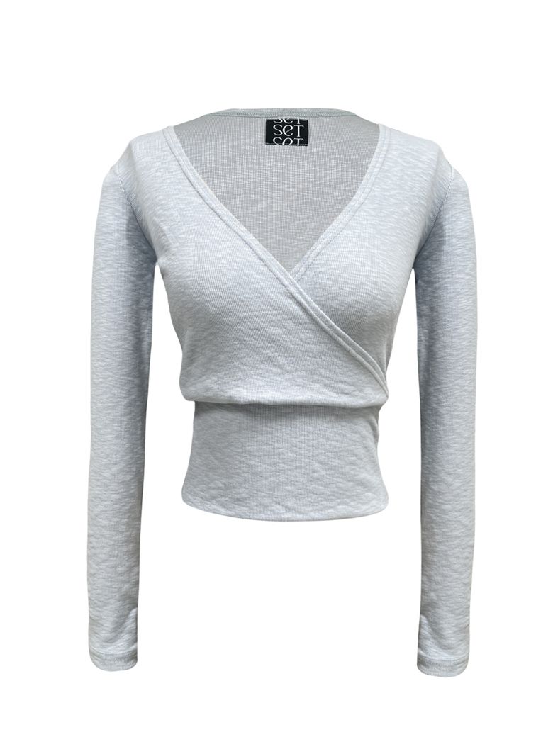 ARHA WRAP T-SHIRT SKY BLUE