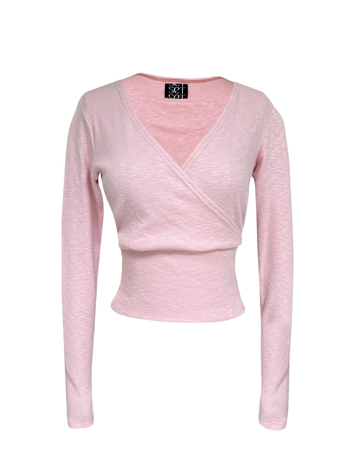 쎄쎄쎄(SETSETSET) ARHA WRAP T-SHIRT PINK