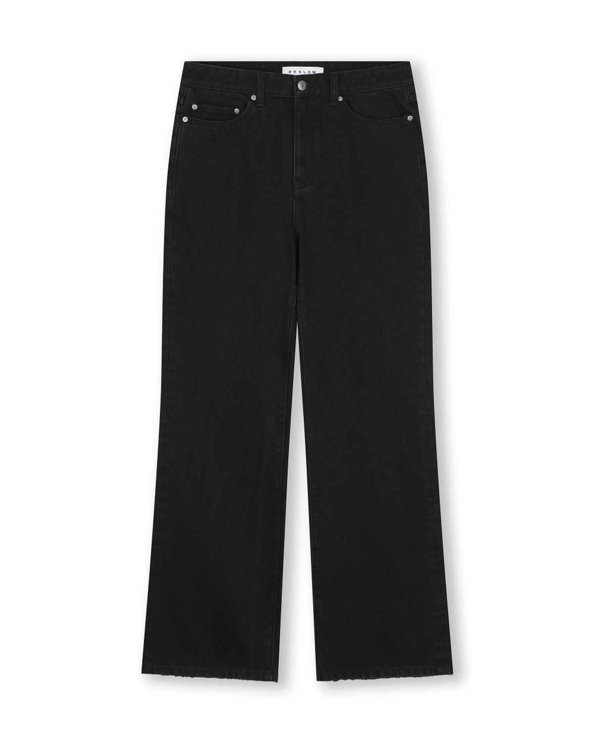 비슬로우(BESLOW) [비슬로우X패션약국]SEMI BOOTSCUT DENIM PANTS BLACK