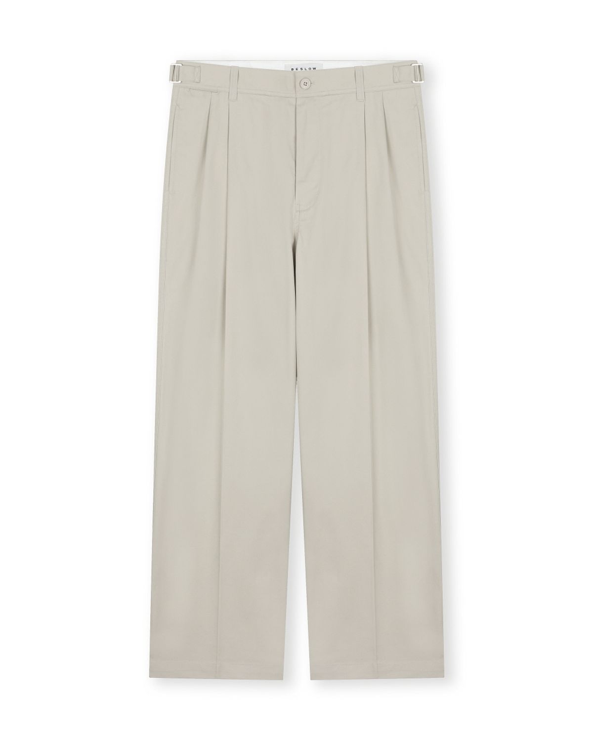 비슬로우(BESLOW) HERITAGE TWO TUCK PANTS SAND BEIGE