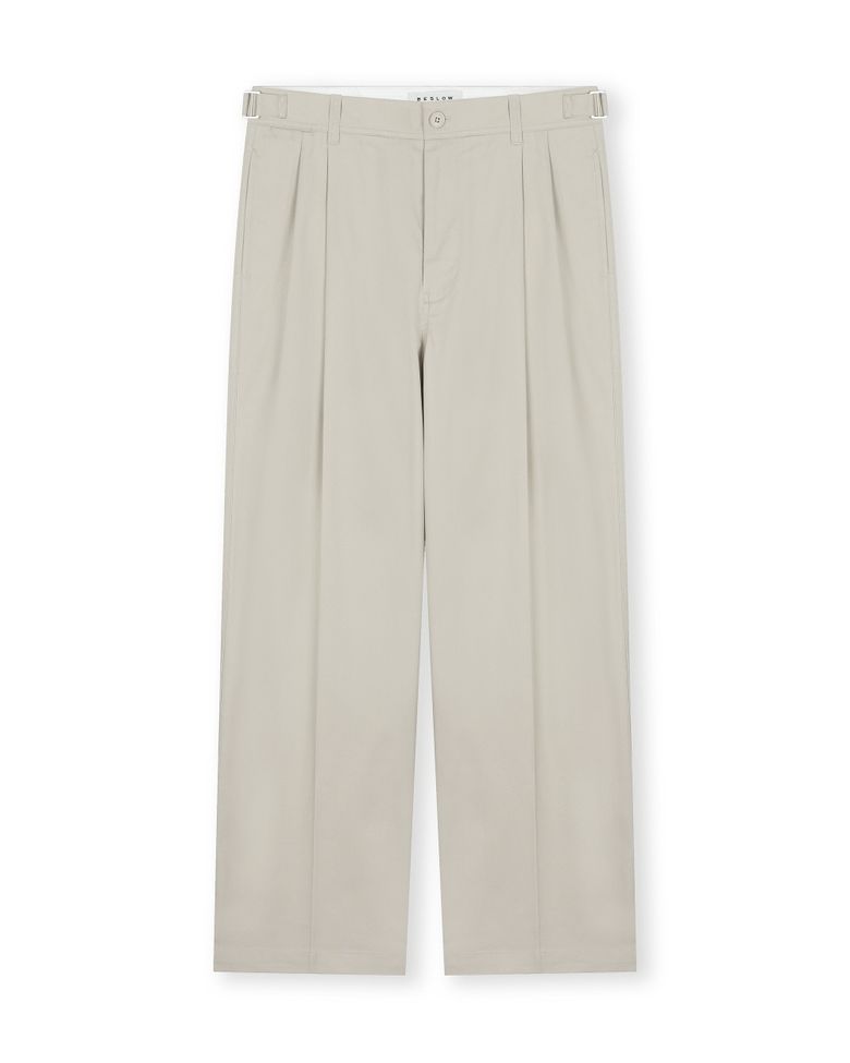 HERITAGE TWO TUCK PANTS SAND BEIGE