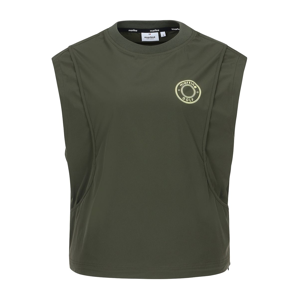 마틴골프(MARTINE GOLF) Round Neck Vest_Khaki