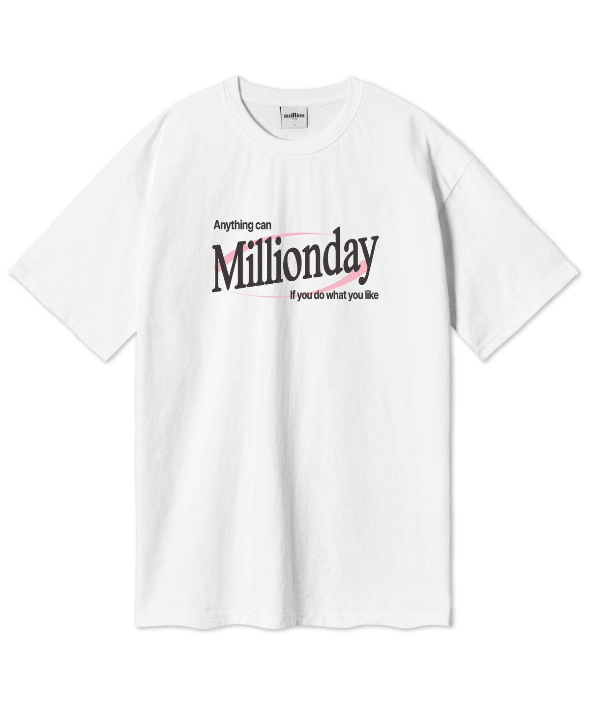 밀리언데이(MILLION DAY) MILLION Symmetry 오버핏 반팔티