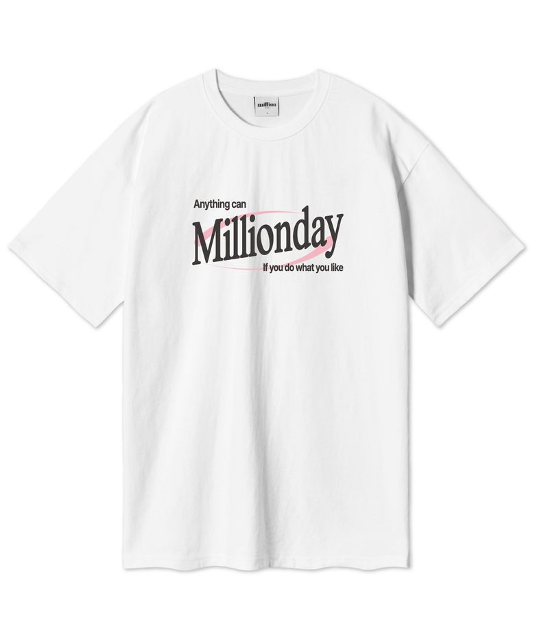 MILLION Symmetry 오버핏 반팔티