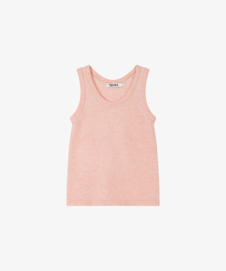 JASE KNIT SLEEVELESS_CORAL