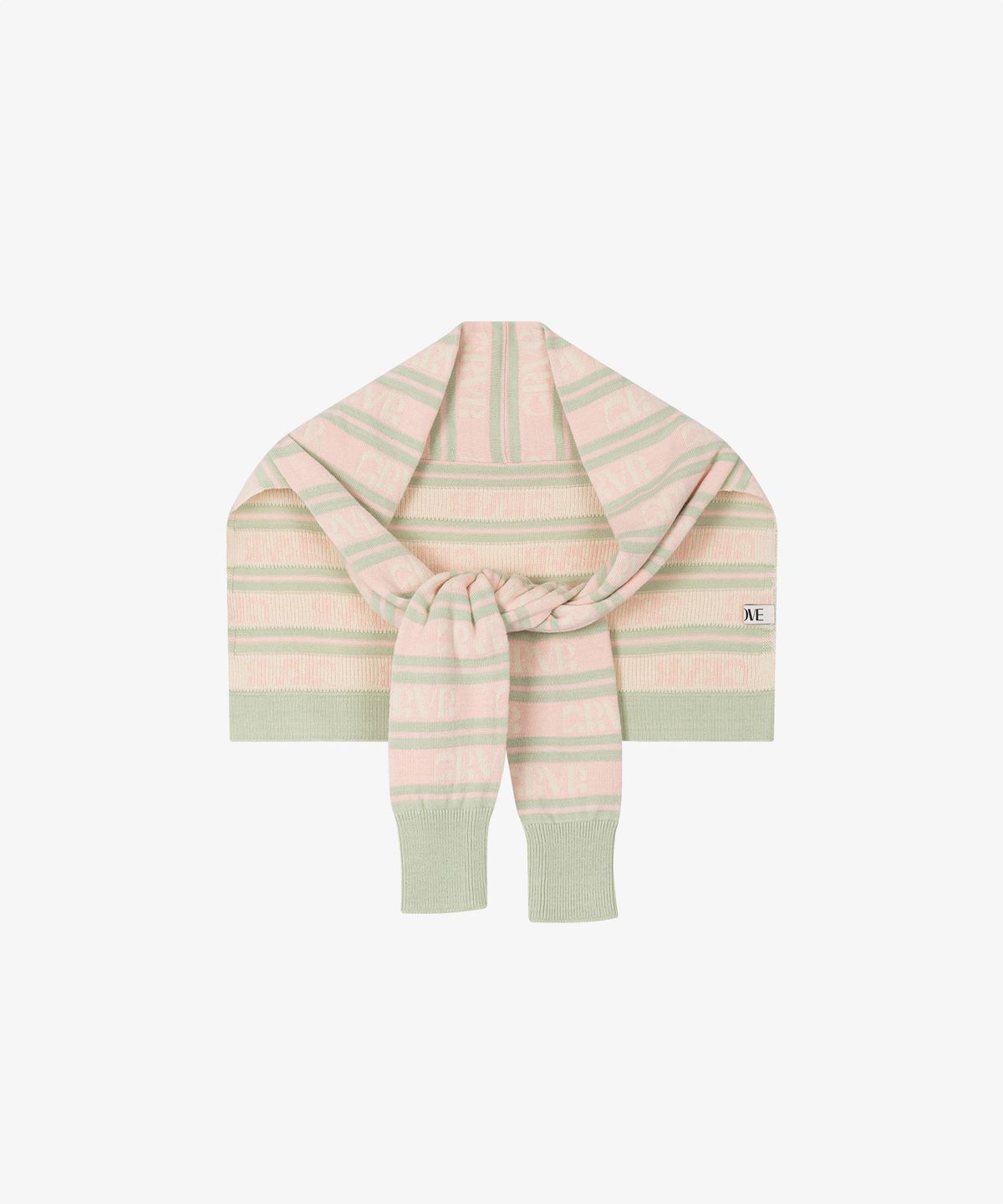 그로브(GROVE) STRIPE GRVR SHAWL MUFFLER _PINK