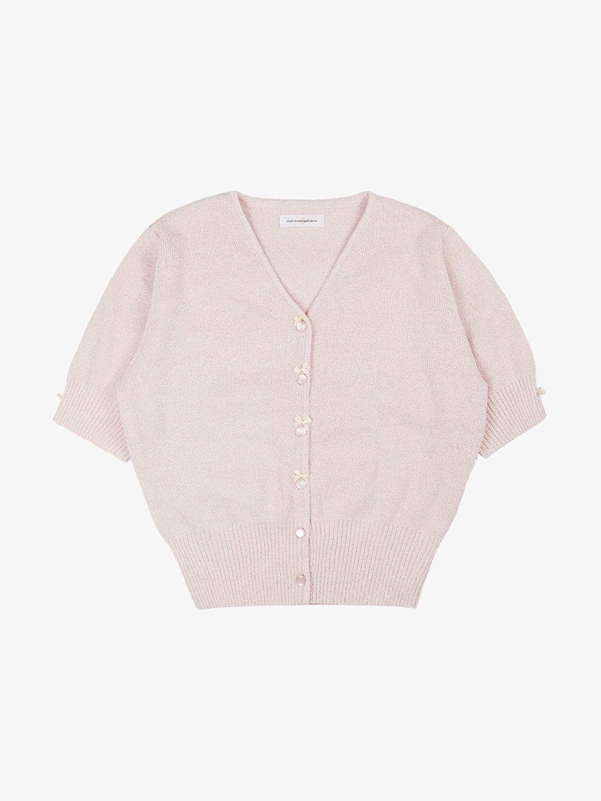 핑크파인애플(PINK PINEAPPLE) SUN SHOWER KNIT CARDIGAN_PINK