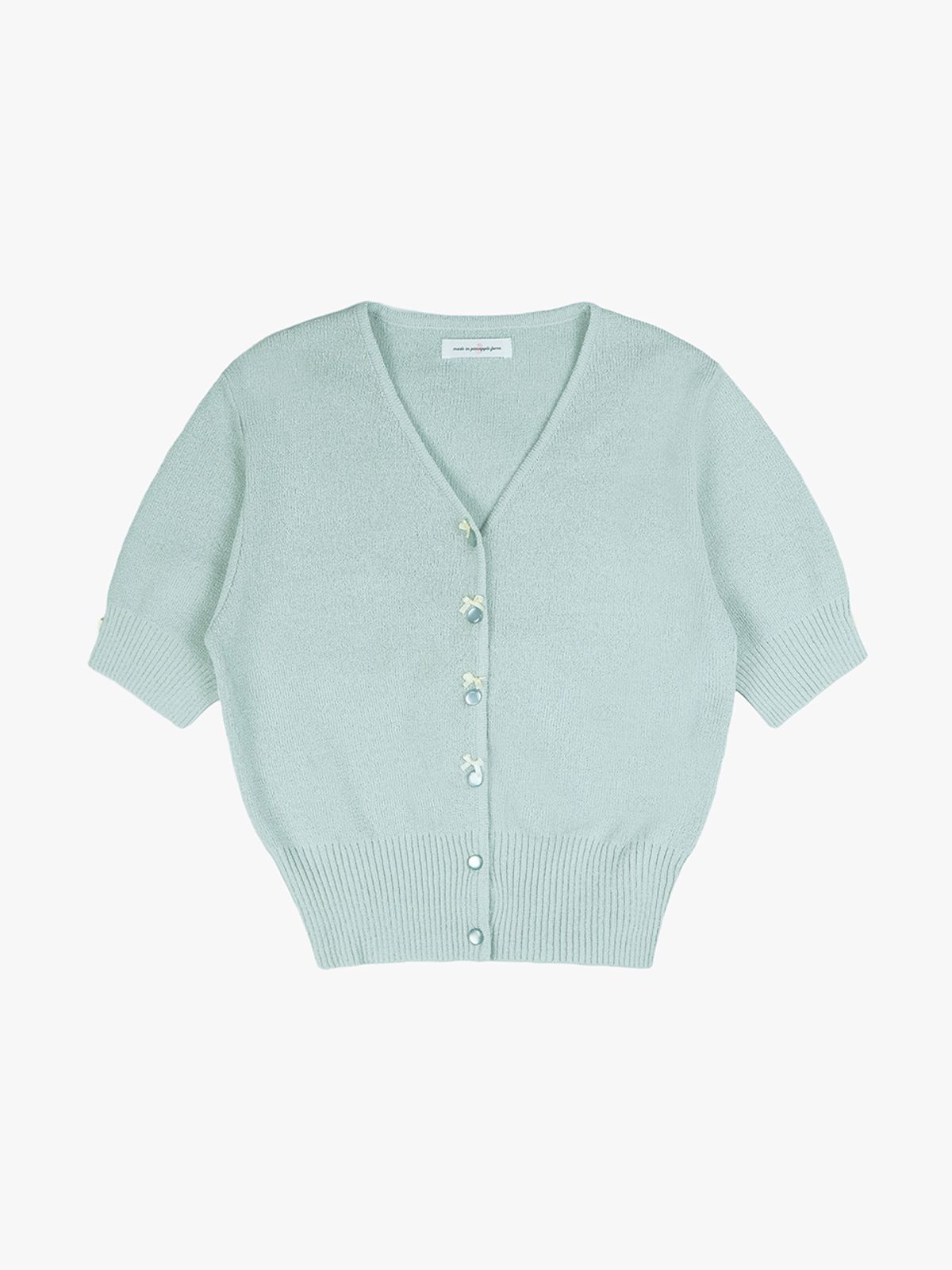 핑크파인애플(PINK PINEAPPLE) SUN SHOWER KNIT CARDIGAN_SKY BLUE