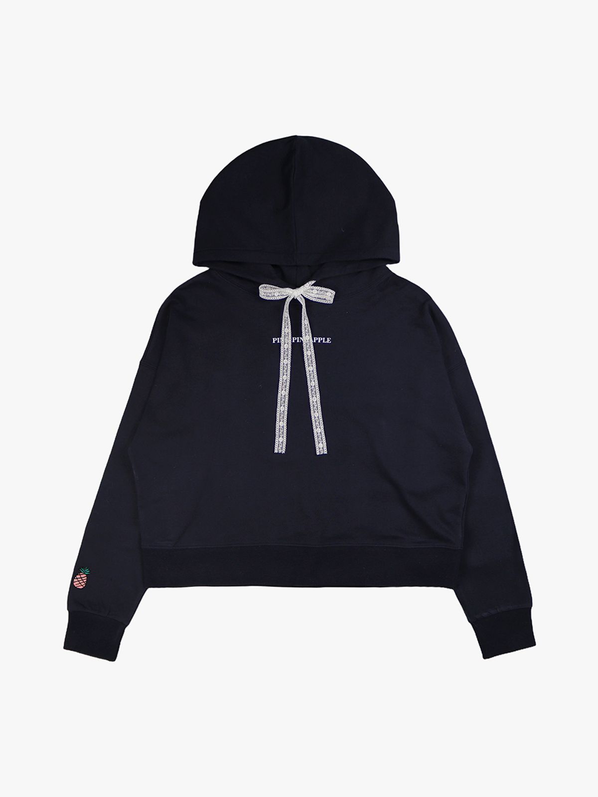 핑크파인애플(PINK PINEAPPLE) MARGARET LACE HOODIE_NAVY