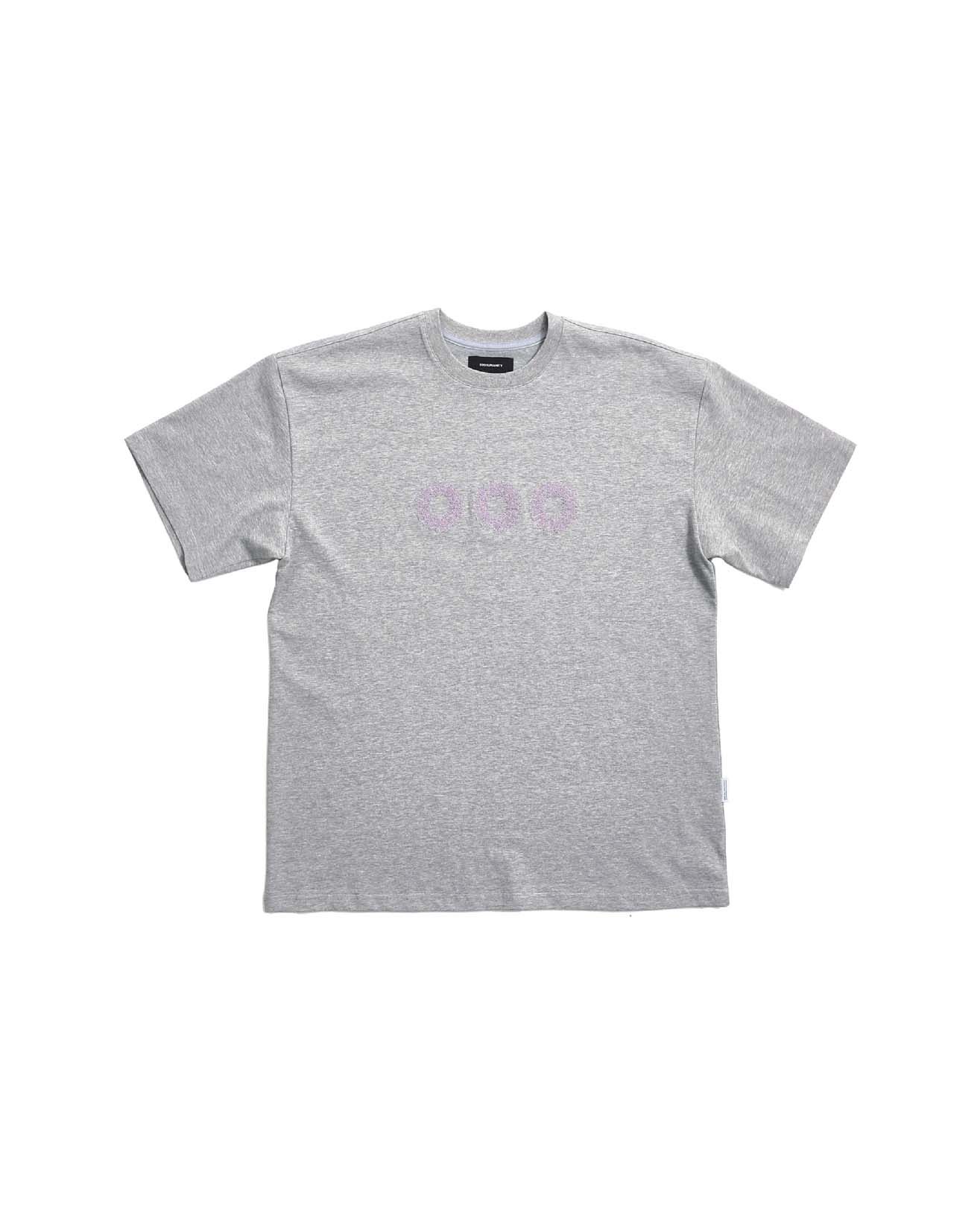 MUSINSA公式 | 999HUMANITY EVDロゴハーフTシャツ（メランジグレー）