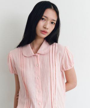 BIJOU PINTUCK BLOUSE(PK)