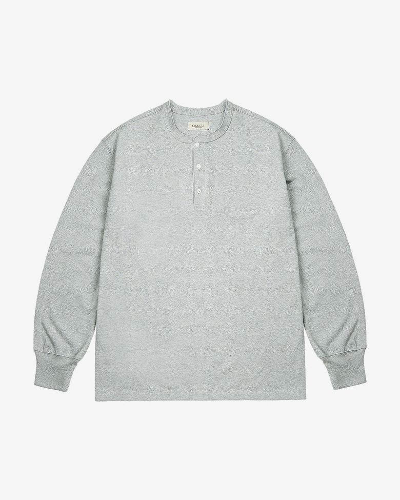 Utility Henly neck Long Sleeve (Gray)