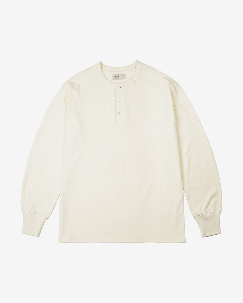 Utility Henly neck Long Sleeve (Ivory)