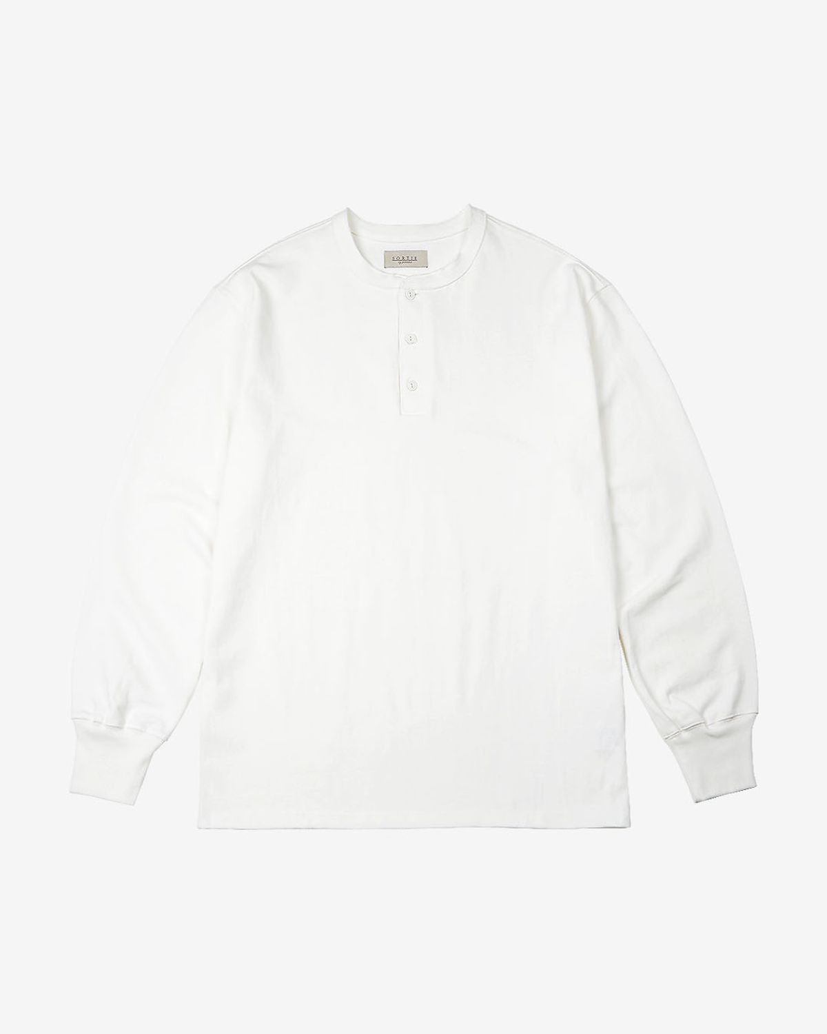 솔티(SORTIE) Utility Henly neck Long Sleeve (White)