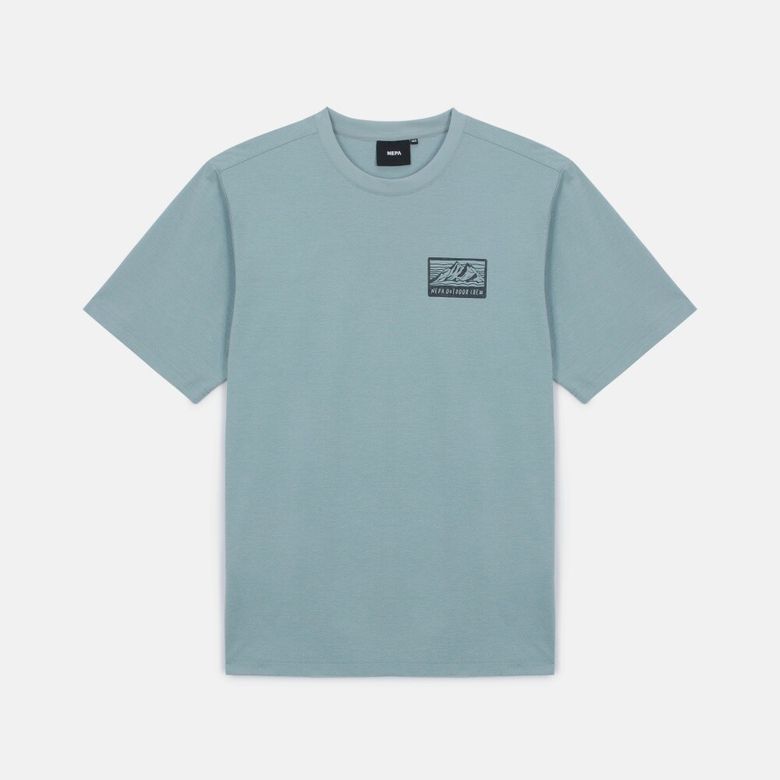 7KD5372 공용 마운틴 그래픽 반팔 티셔츠 (루즈핏)