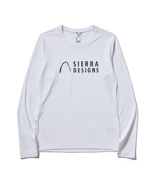 W) 시에라디자인 로고 퀵드라이 긴팔티셔츠 WHITE