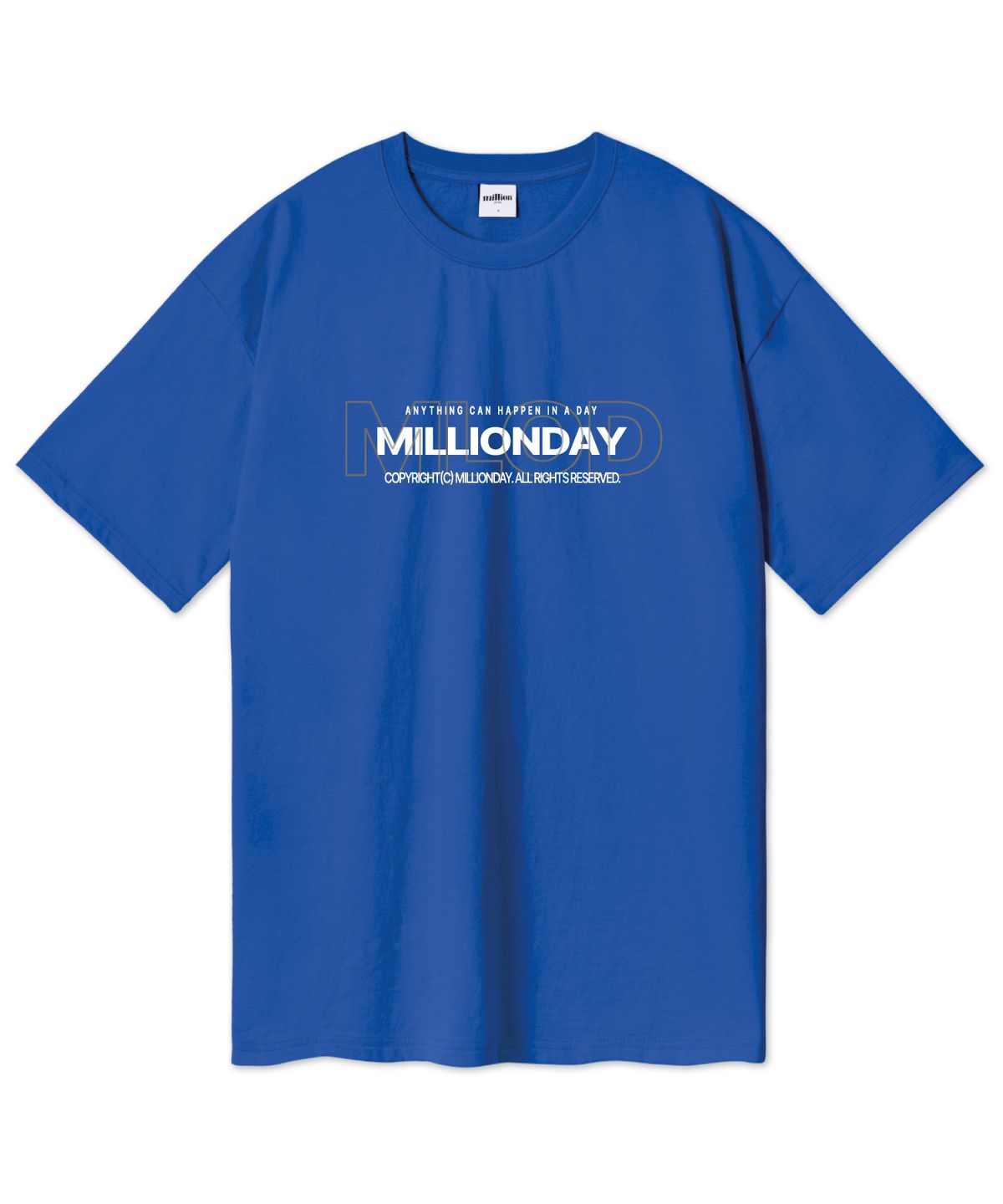 밀리언데이(MILLION DAY) MILLION MLOD 오버핏 반팔티